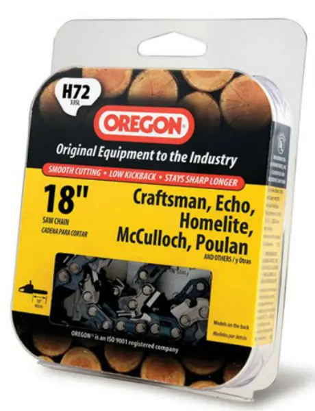 Oregon H72 Low Kickback 33SL Pro-Guard Chain 72 Drive Links 18 Inch
