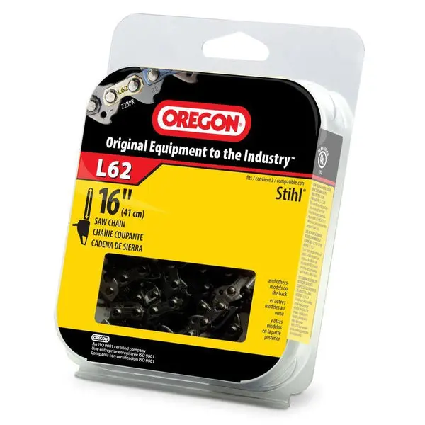 Oregon L62 Low Kickback 35SL Pro-Guard Chisel C-Loop Chain 62 Drive Links 16"