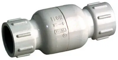 Check Valve PVC White 1 Inch Mueller