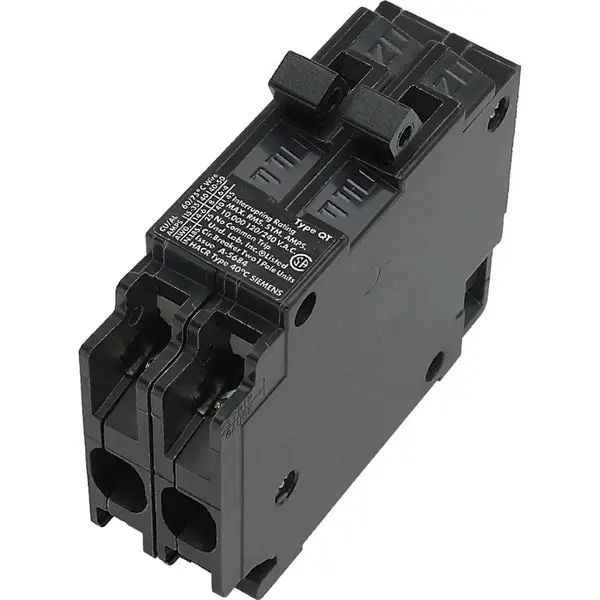 Siemens Q1515NC Space Saver Duplex Circuit Breaker 15/15 Amp 120V
