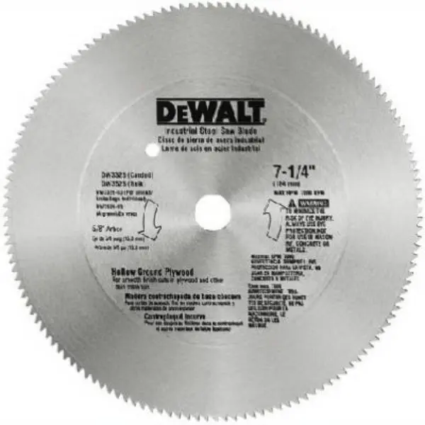 DeWalt DW3325 Steel Combination Circular Saw Blade 40 Teeth 7-1/4 Inch