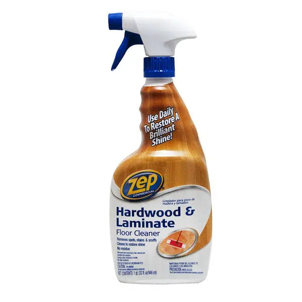 Zep Commercial ZUHLF32 Hardwood and Laminate Floor Cleaner Spray, 32 Oz
