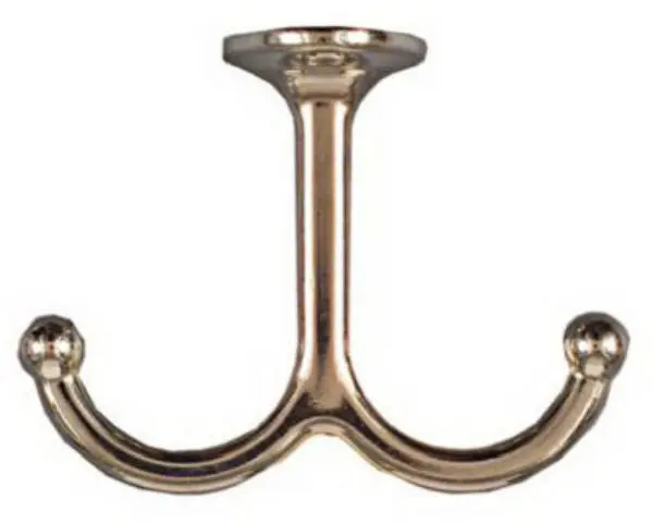 National Hardware N245-837 Undershelf Coat Hook Nickel 2-Pack Space Saving Storage