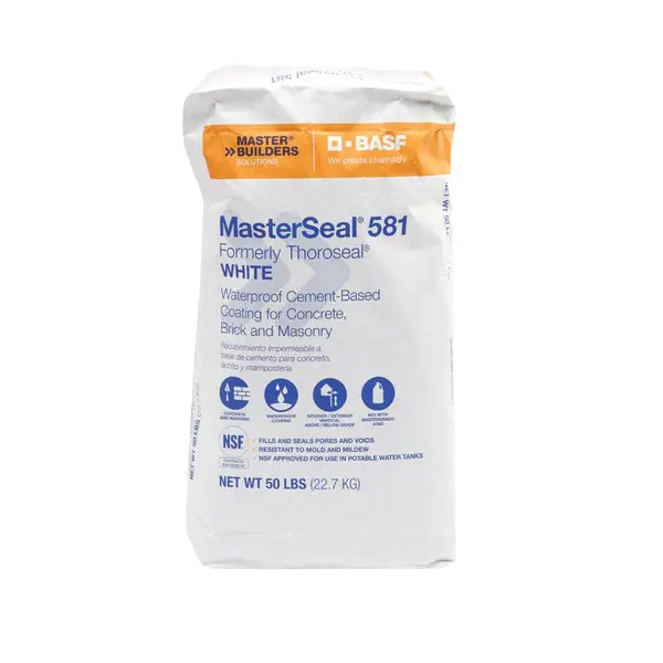 BASF MS581WH50 MasterSeal 581 Waterproof Coating 50 Lbs