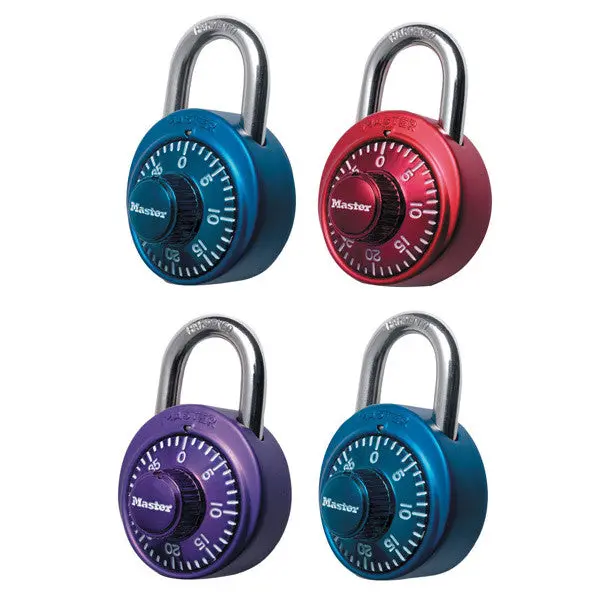Master Lock 1530DCM Combination Lock Assorted Colors 1-Qty