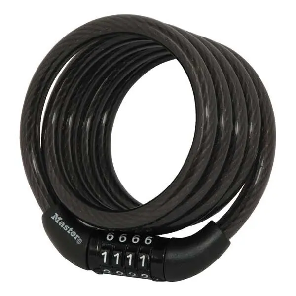 Master Lock 8143D Barrel Combination Cable Lock 4 Feet Security Lock