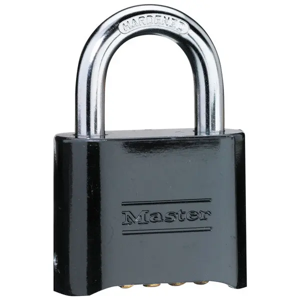 Master Lock 178D Resettable Combination Padlock 2" Black Finish Secure Locking