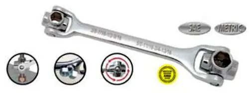 Master Mechanic 22-465 SAE Wrench 8--1 Multi-Tool Home Repair