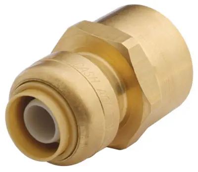 SharkBite Lead Free Female Connector 1/2 x 3/4 Inch FNPT Plumbing Fitting