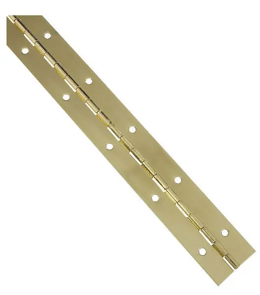 National Hardware N265-363 Bright Brass Continuous Hinge 1.5 x 12 Inches