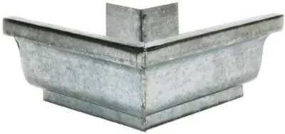 Amerimax 15202 Galvanized-Steel Outside Mitre 4 Inch Mill Finish