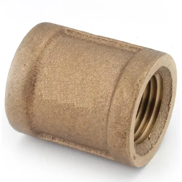 Anderson Metals 738103-16 Lead Free Coupling Rough Brass 1 Inch Plumbing