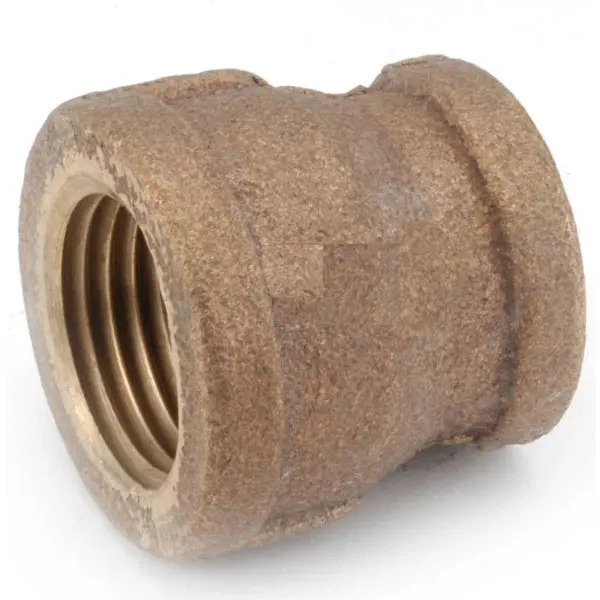 Anderson Metals Lead Free Reducing Coupling Rough Brass 3/4x1/2