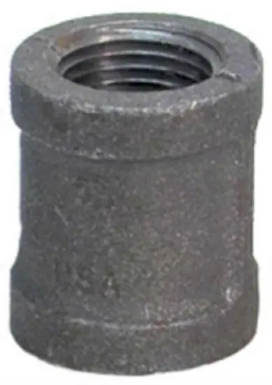 Anvil Right Hand Malleable Coupling Black 1 Inch Pipe Fittings