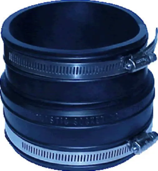 Fernco P1060-44 4-Inch x 4-Inch Flexible Socket Coupling