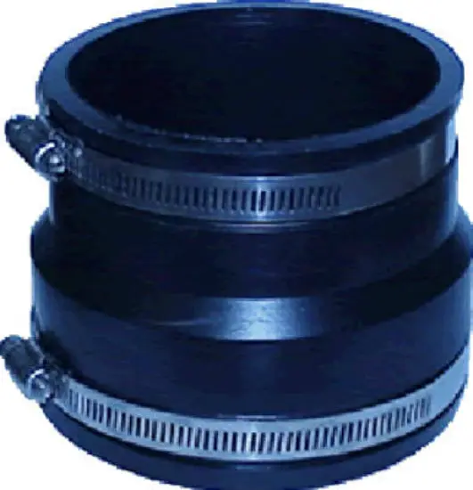 Fernco P1070-33 3-Inch x 3-Inch Flexible Coupling Corrugated ADS to PVC Pipe