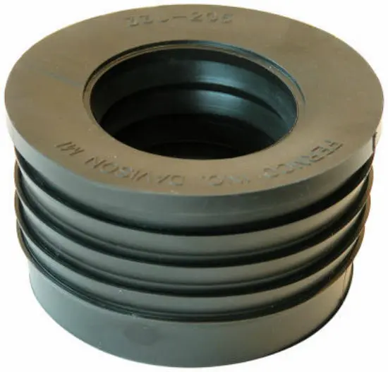 Fernco P33U-205 3" x 2" Reducing Size Donut Plumbing Pipe Transitions