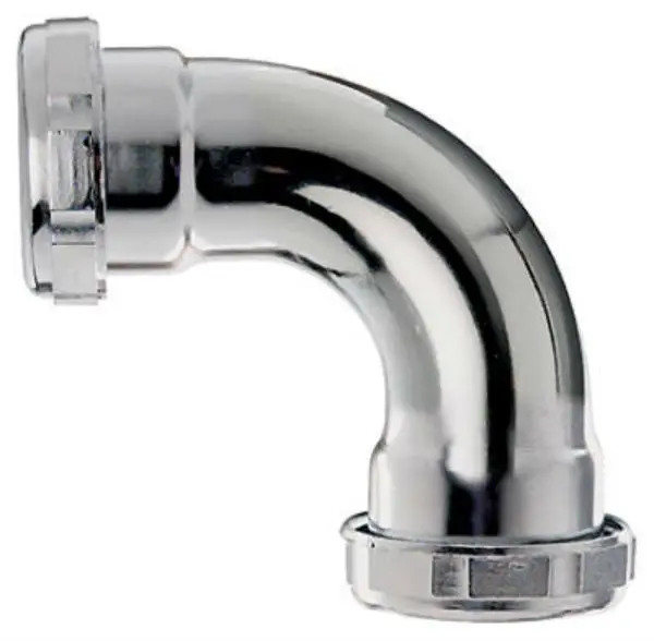 Keeney 673K Chrome Plated 90-Degree Repair Coupling 1-1/4 Inch x 1-1/4 Inch Plumbing