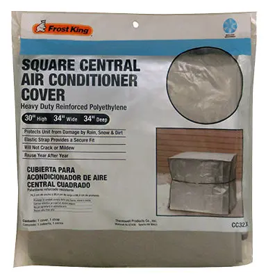 Frost King CC32XH Square Central Air Conditioner Cover 34x34x30 Inch