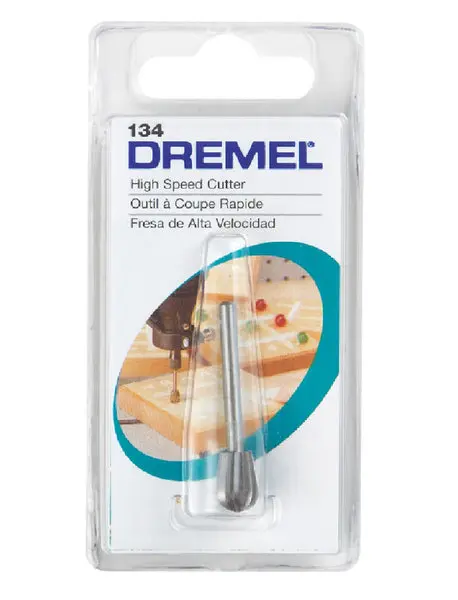 Dremel 134 High Speed Steel Cutter 1/4 Inch Diameter Versatile Cutting