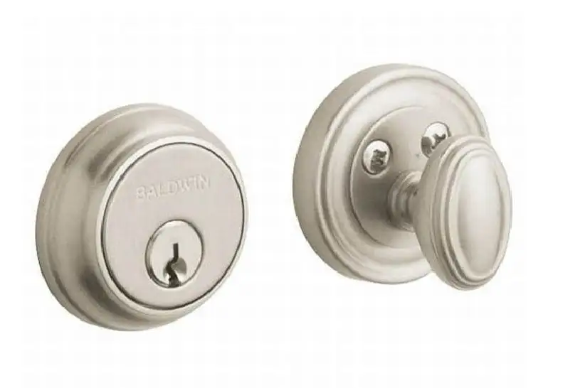 Contemporary Single Cylinder Deadbolt - Top Building Hardware Tools BALDWIN
