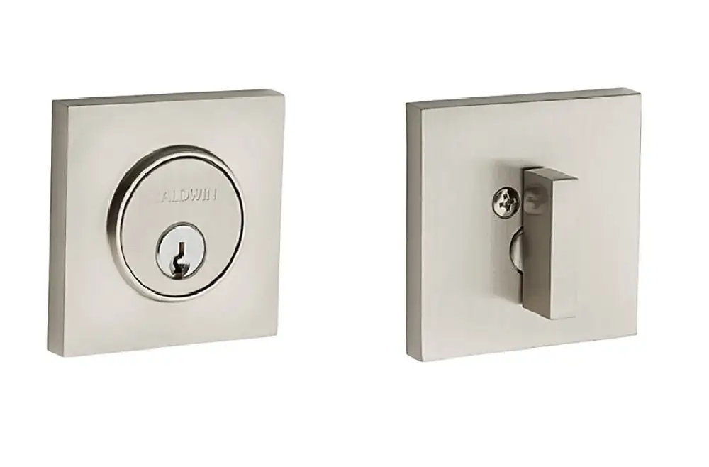 Contemporary Square Single Cylinder Deadbolt - Construction Hardware BALDWIN