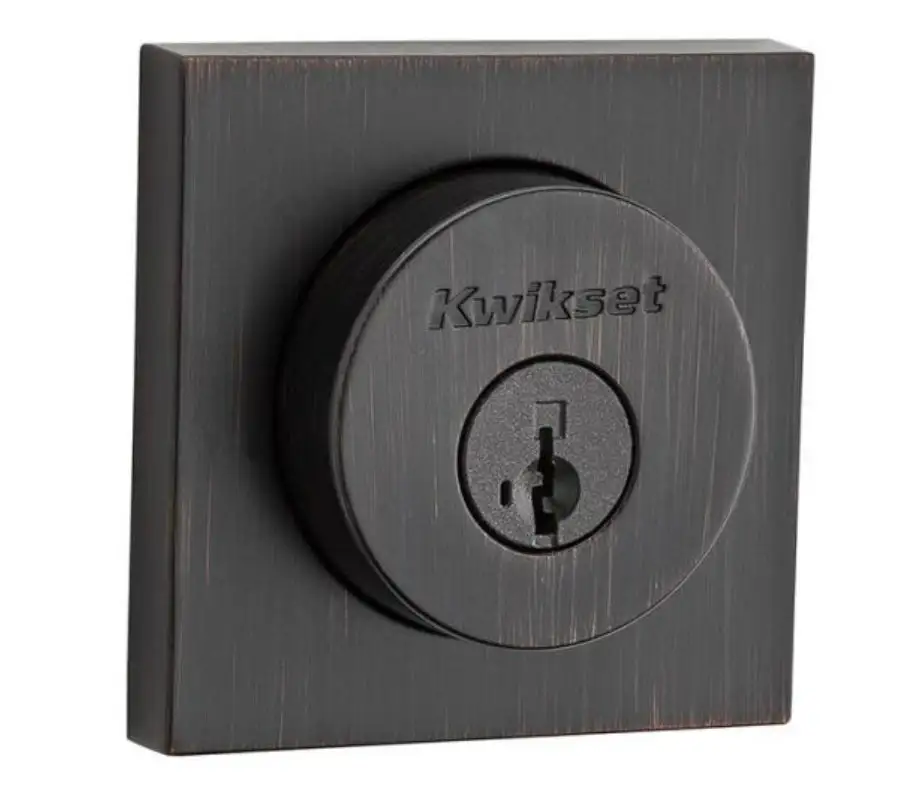 Halifax Square Double Cylinder Deadbolt - Construction Hardware Items Kwikset