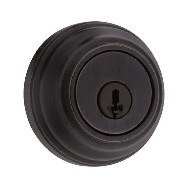 Kwikset 980-11P-SMT-CP-K4 Signature Single Cylinder Deadbolt Venetian Bronze