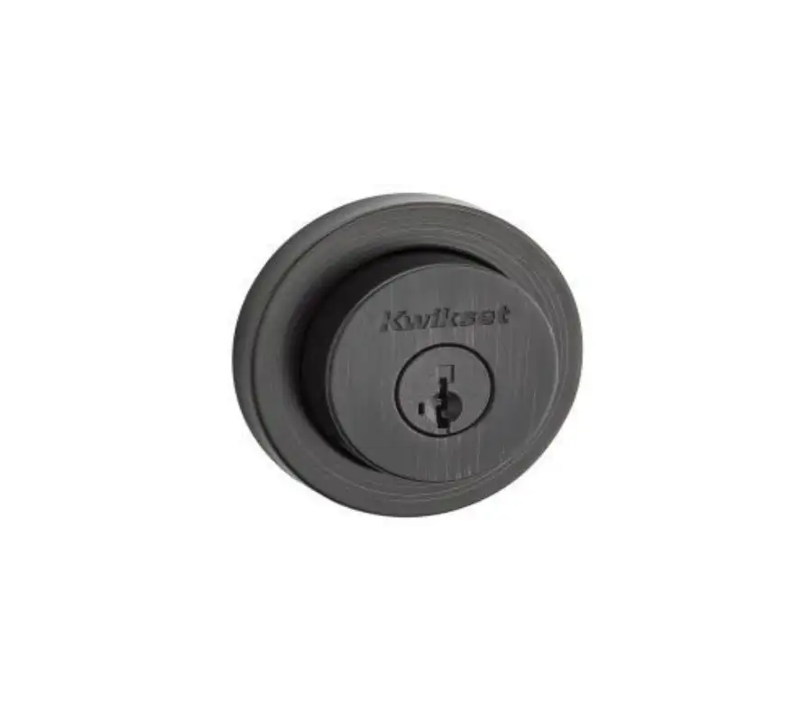 Milan Round Double Cylinder Deadbolt - Best Home Hardware Equipment Store Kwikset