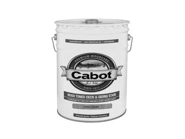 Cabot 19202-08 Wood Toned Deck and Siding Stain Cedar 5 Gallon