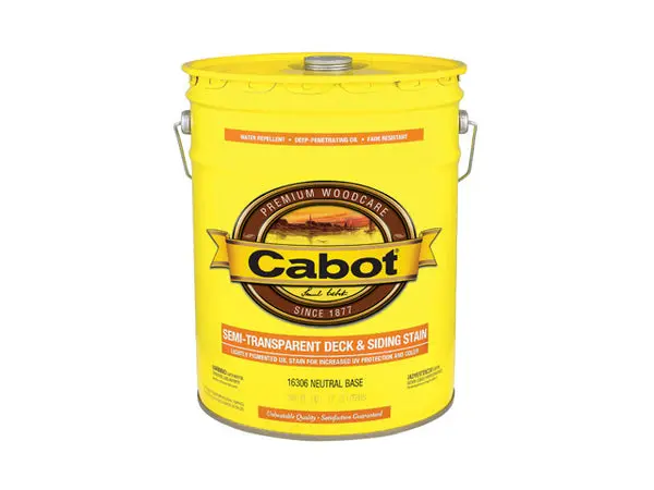 Cabot 16306-08 1 Gallon Semi-Transparent Deck & Siding Stain Neutral Base