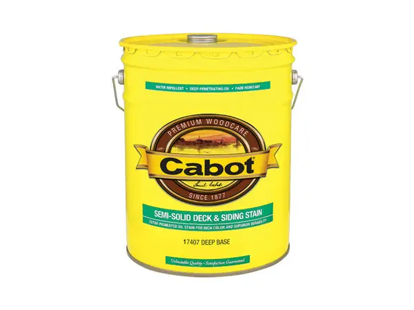 Cabot 17406-08 Semi-Solid Deck & Siding Stain Neutral Base 5 Gallon