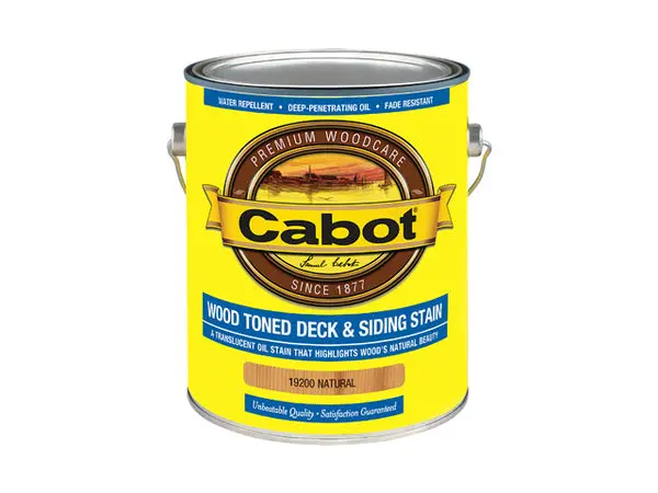Cabot 19200-07 Wood Toned Deck & Siding Stain Natural 1 Gallon