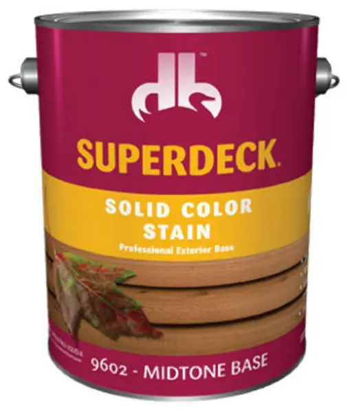 Superdeck DB0096024-16 Solid Color Deck & Siding Stain Midtone Base 1 Gallon