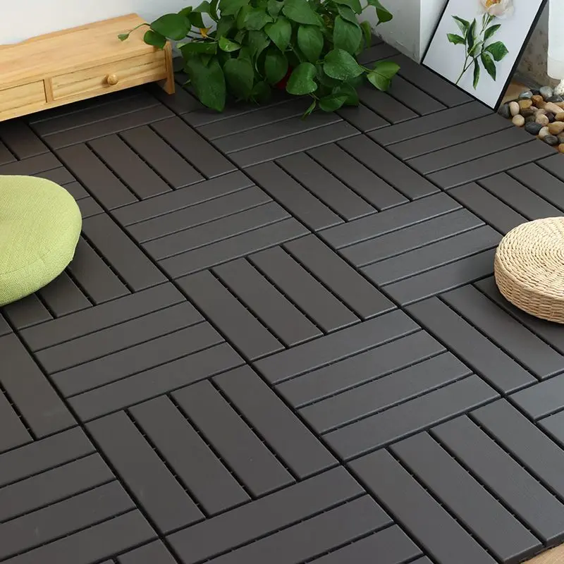 44 Pack 12x12 Inch Plastic Interlocking Deck Tiles Waterproof Patio Flooring pp furniture