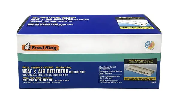 Frost King Heat and Air Deflector Dust Filter Efficient HVAC Control