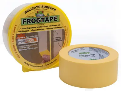 FrogTape 280222 Delicate Surface Painting Tape 1.88 x 60 Yd Yellow