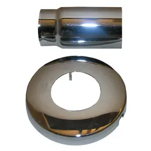 Lasco 03-1653 Chrome Plated Sterling Diverter Tub Shower Tube and Flange Set