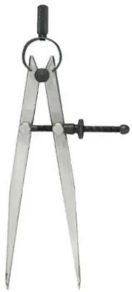 General Tools 450-6 Flat Leg Divider 6-Inch Steel Measuring Tool