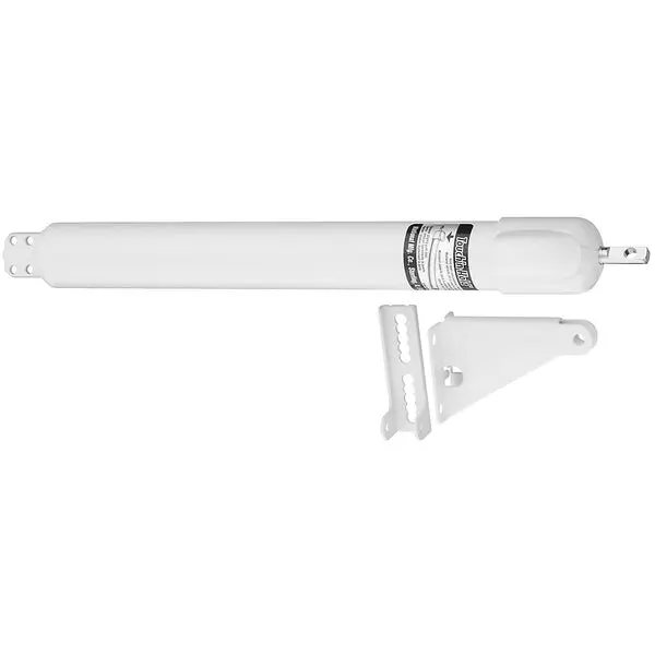 National Hardware N279-794 Touch N Hold Door Closer White V1345 Smooth Closing