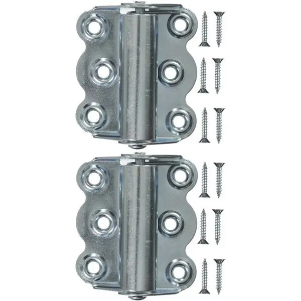 Wright Products V221 Self Closing Hinge Zinc Plated 2-3/4" 2-Pack Hampton