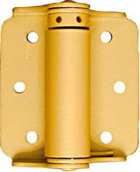 National Hardware N115-006 Adjustable Spring Hinge 3" Baked Enamel Brass 2-Pack Doors