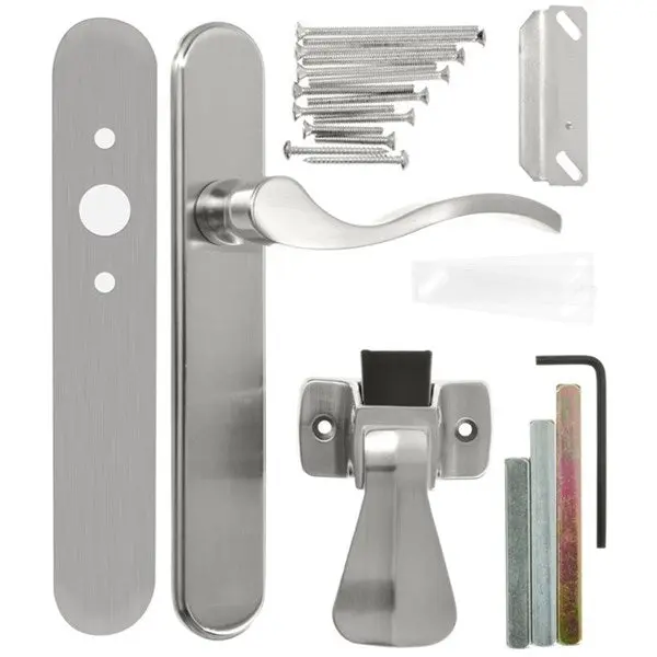 Wright Products VBG115SN Brighton Surface Mounted Storm Door Latch Satin Nickel