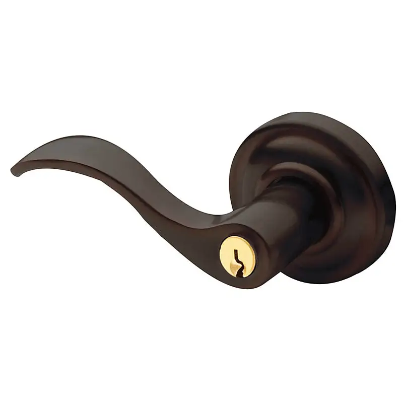 Wave Keyed Entry Door Lever - Durable Construction Hardware Supply BALDWIN