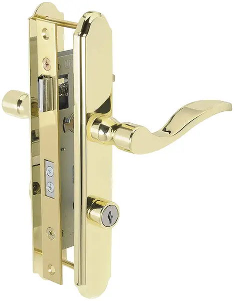 Wright Products VMT115PB Serenade Mortise Storm Door Lever Lockset Brass