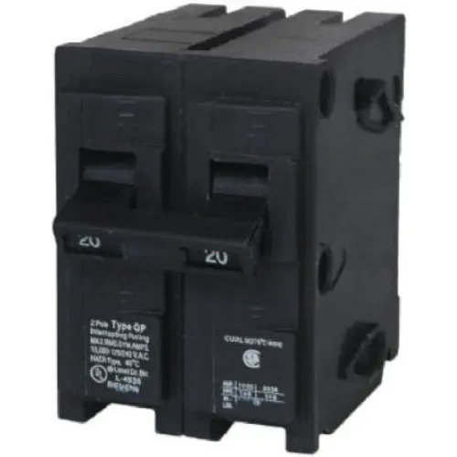 Siemens Q220 Double Pole Circuit Breaker 20 Amp 2" Space - Electrical Panel