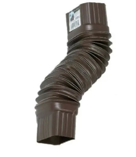 Amerimax 3708419 Flex Elbow 2 x 3 Inch Brown Downspout Drainage