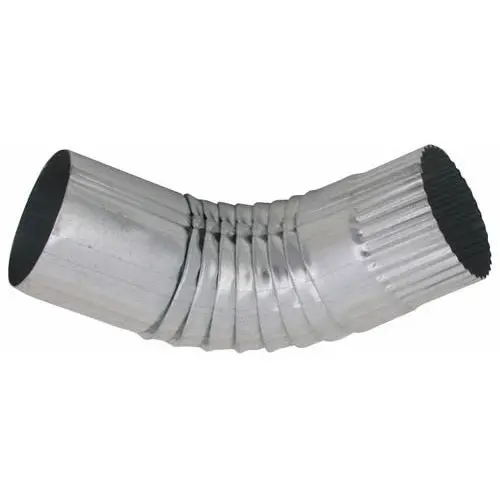 Amerimax RC63P3 Corrugated Round Galvanized Elbow 3 Inch Downspouts