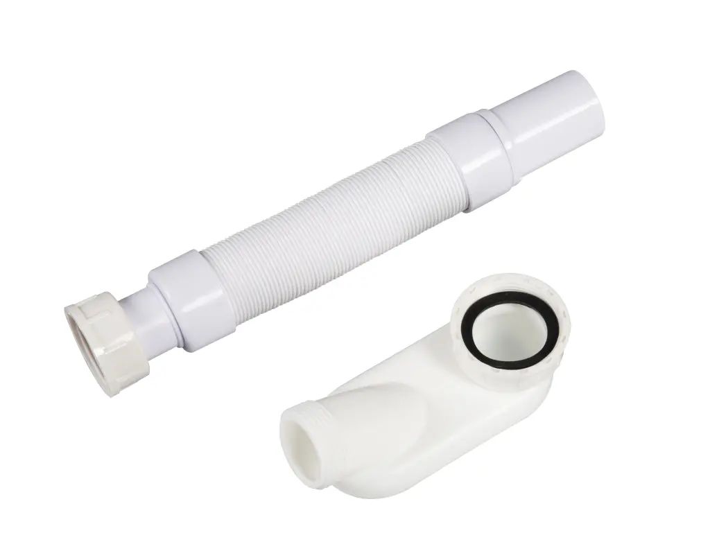 Acrylic Bathtub Drain Kit Overflow 22A02P01 White Stainless Alloy Metal bathin
