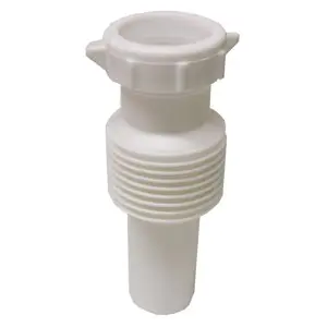 Lasco 03-4319 PVC Slip-Joint Drain Flexible Extension Tube 1-1/2 Inch White
